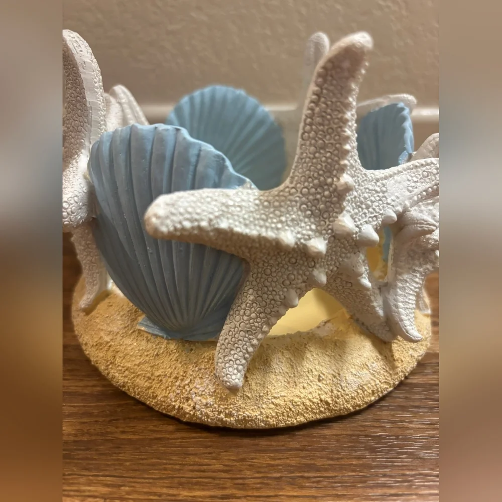 YANKEE CANDLE Beach Theme Candle Holder NEW! - Picture 4 of 17